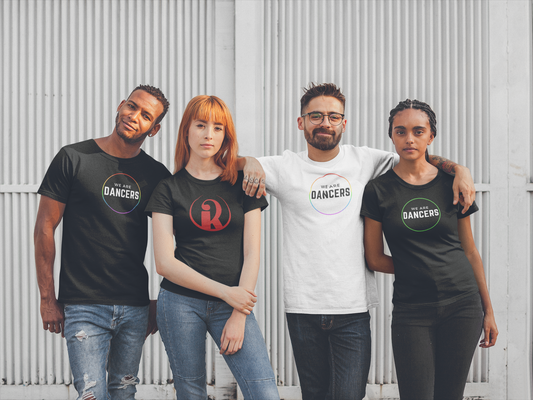 A dance tshirt design with the text "we are dancers".
