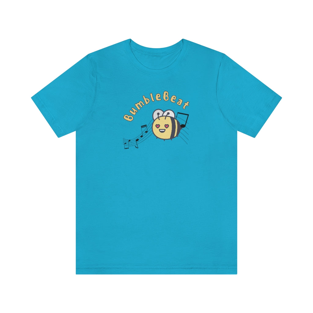 A funny music tshirt with the text "bumblebeat". A funny tshirt for anyone dancing lindy hop, west coast swing or ballet.