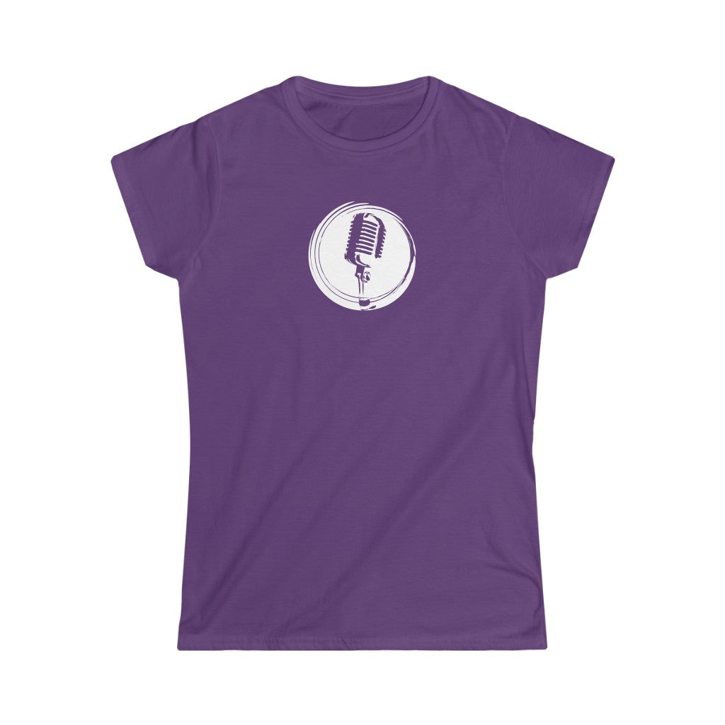 A rock tshirt with an image of a retro mic. For rockers and singers needing a rock tshirt.