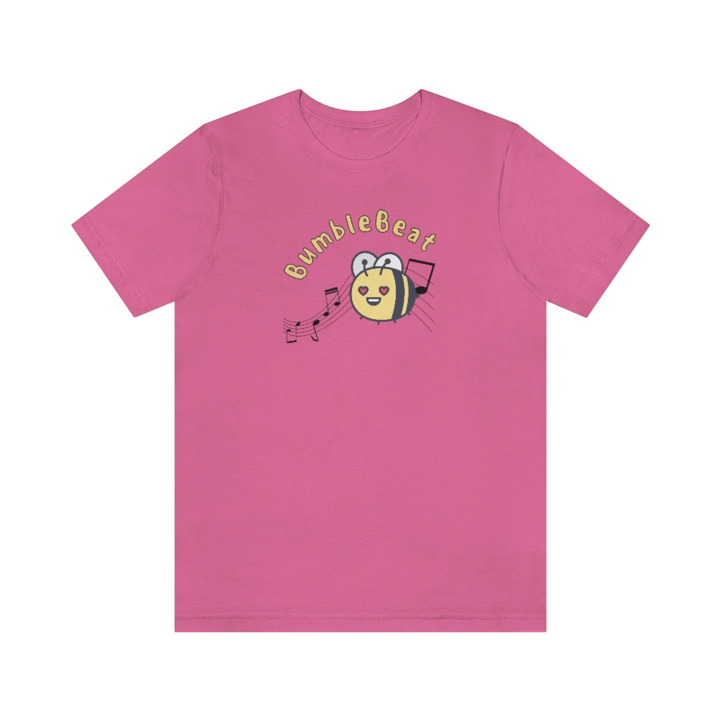 A funny music tshirt with the text "bumblebeat". A funny tshirt for anyone dancing lindy hop, west coast swing or ballet.