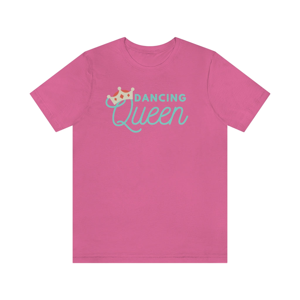 A dancing queen t shirt with the text "dancing queen". A funny tshirt for inspiring dance moves for dancing queen.