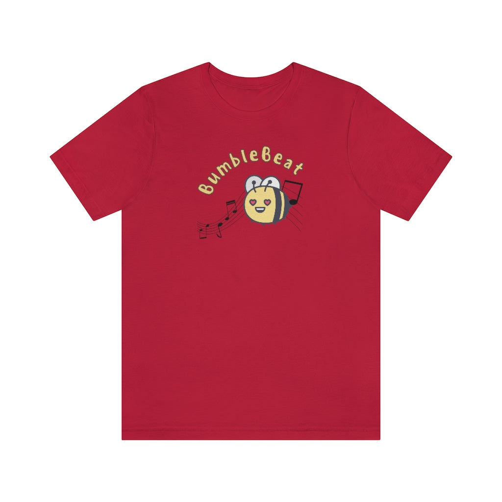 A funny music tshirt with the text "bumblebeat". A funny tshirt for anyone dancing lindy hop, west coast swing or ballet.