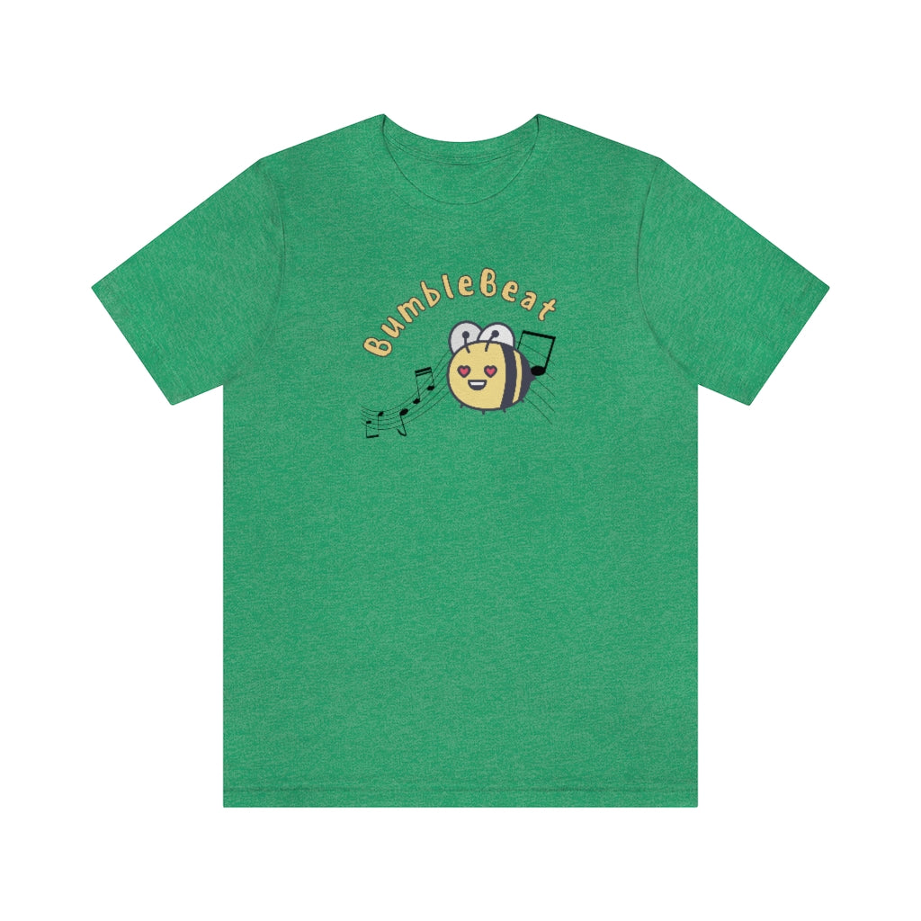 A funny music tshirt with the text "bumblebeat". A funny tshirt for anyone dancing lindy hop, west coast swing or ballet.