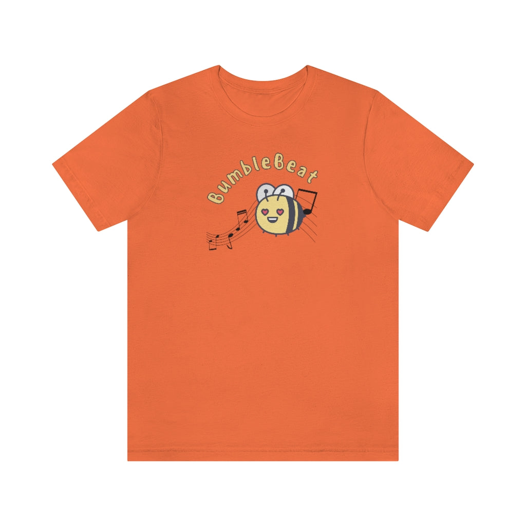 A funny music tshirt with the text "bumblebeat". A funny tshirt for anyone dancing lindy hop, west coast swing or ballet.