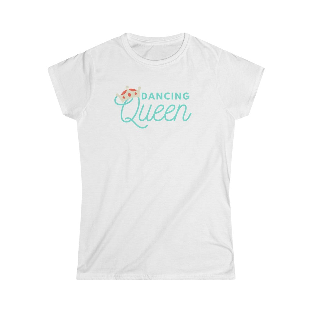A dancing queen t shirt with the text "dancing queen". A funny tshirt for inspiring dance moves for dancing queen.